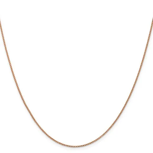 14K Rose Gold .95 mm Open Franco Chain Available in Sizes 16-24