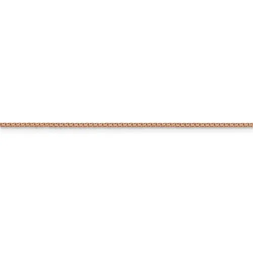 14K Rose Gold .95 mm Open Franco Chain Available in Sizes 16-24