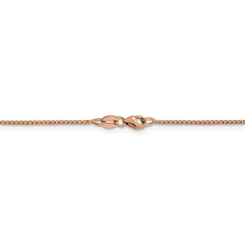 14K Rose Gold .95 mm Open Franco Chain Available in Sizes 16-24