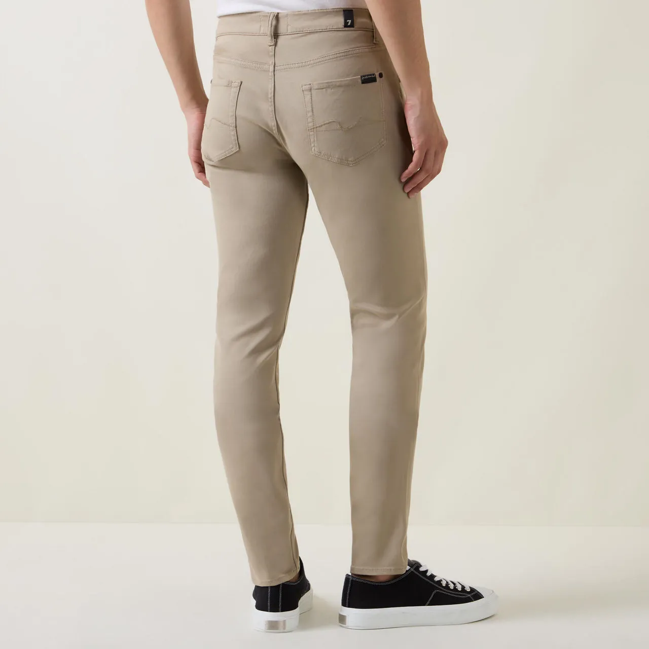 7 FOR ALL MANKIND Casual Slim Fit Tapered Trousers - Beige