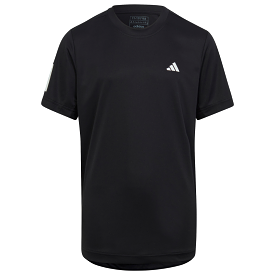 Adidas Club Tennis 3-Stripes Junior T-Shirt - Black