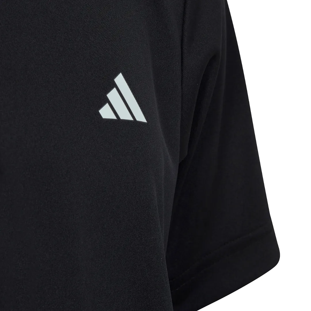 Adidas Club Tennis 3-Stripes Junior T-Shirt - Black