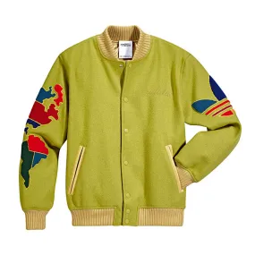 Adidas Originals Jeremy Scott JS Globe Varsity Letterman Jacket