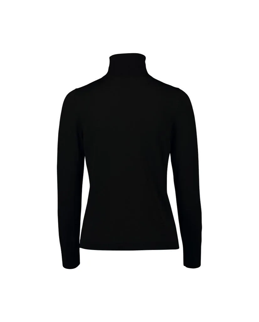 Allude Jersey Cuello Alto Negro