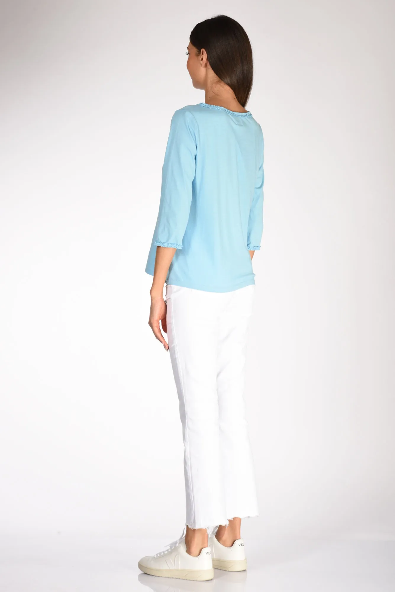 Allude Tshirt Azzurro Donna