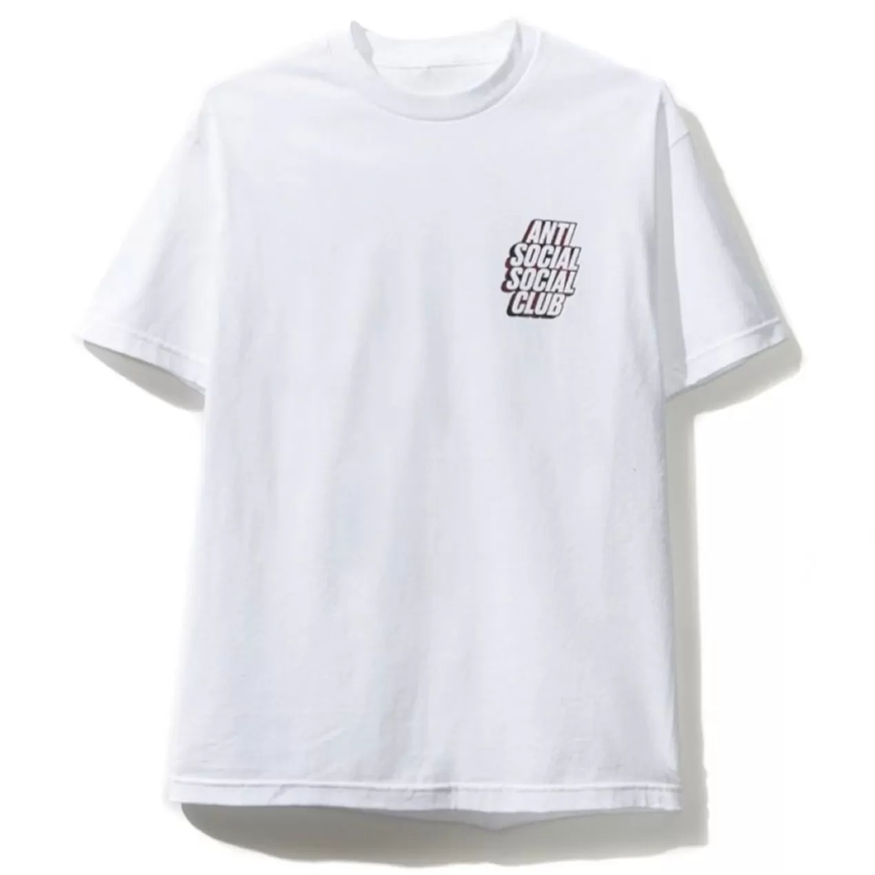 Anti Social Social Club Blocked Plaid Tee (White/Red)