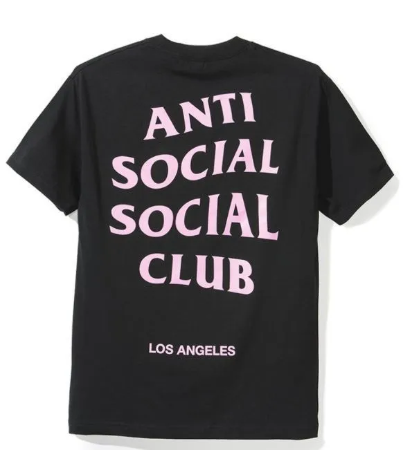 ANTI SOCIAL SOCIAL CLUB  |Crew Neck Unisex Street Style Plain Cotton Short Sleeves