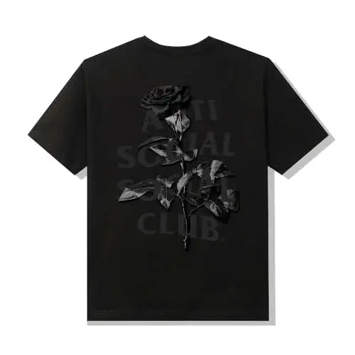 Anti Social Social Club Hell O Rose Tee Black