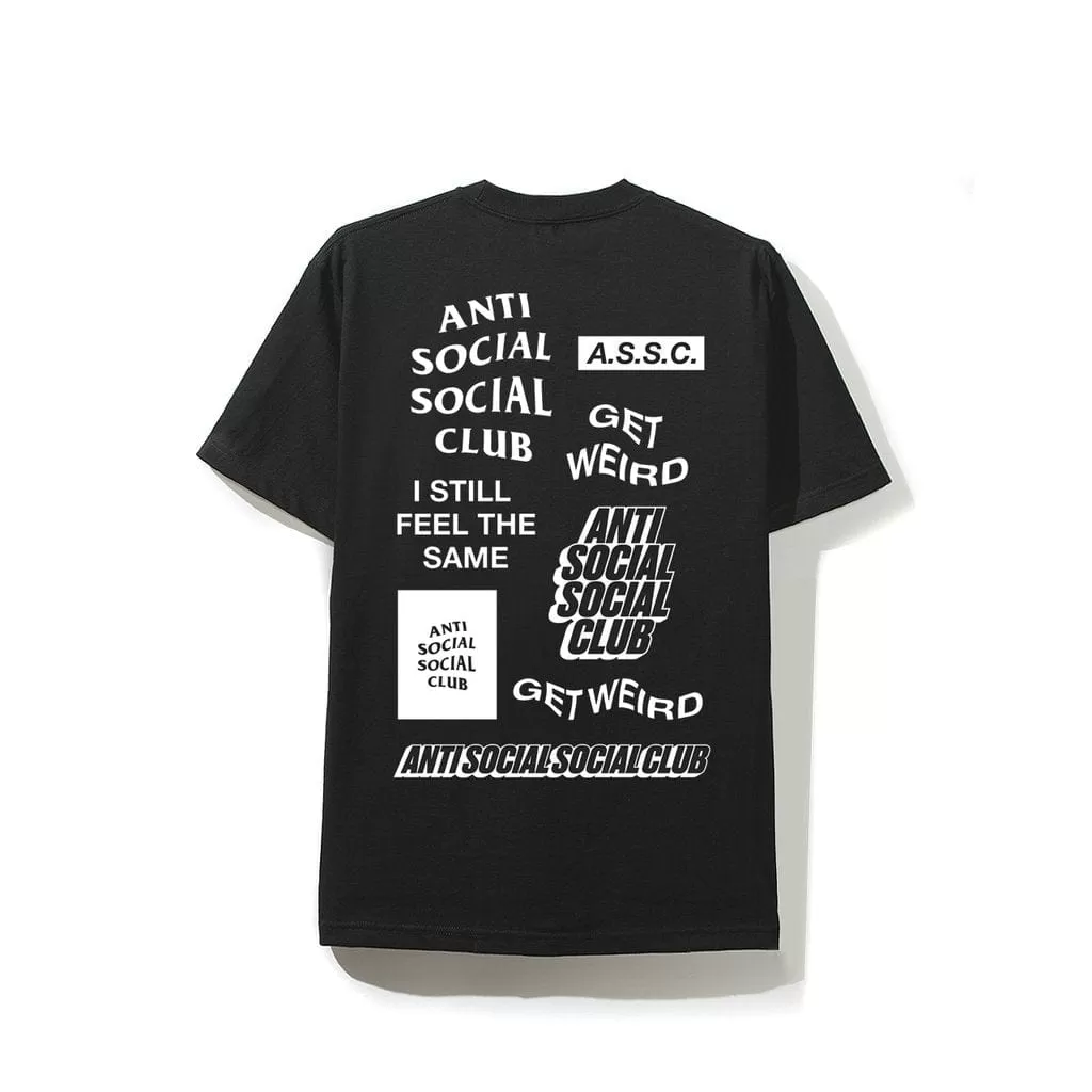 ANTI SOCIAL SOCIAL CLUB MULTI PRINT TEE BLACK