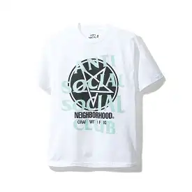 ANTI SOCIAL SOCIAL CLUB NEIGHBORHOOD FILTH AND FURY TEE WHITE