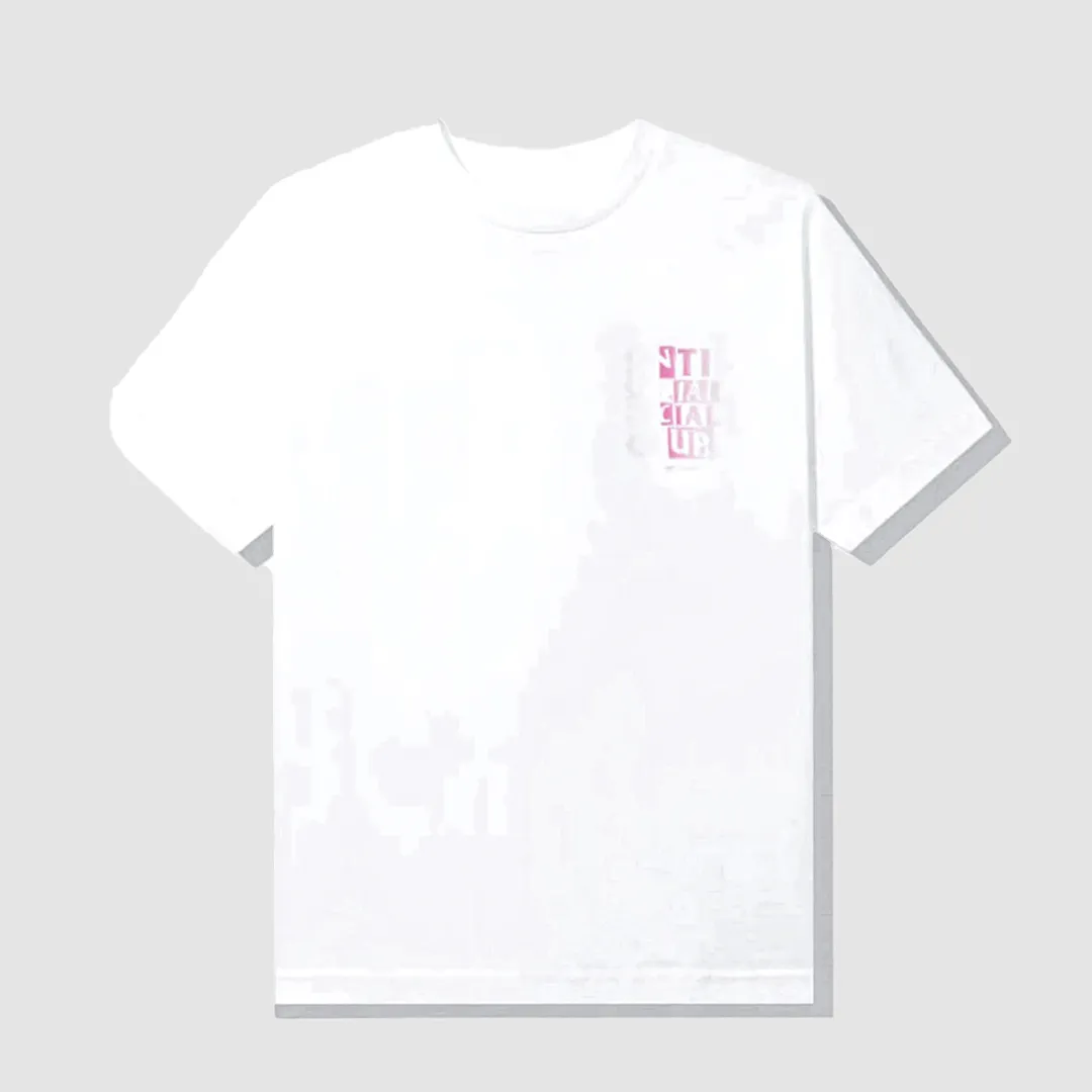 ANTI SOCIAL TEE MUTED WHITE