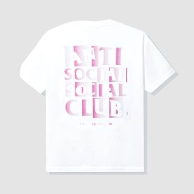 ANTI SOCIAL TEE MUTED WHITE