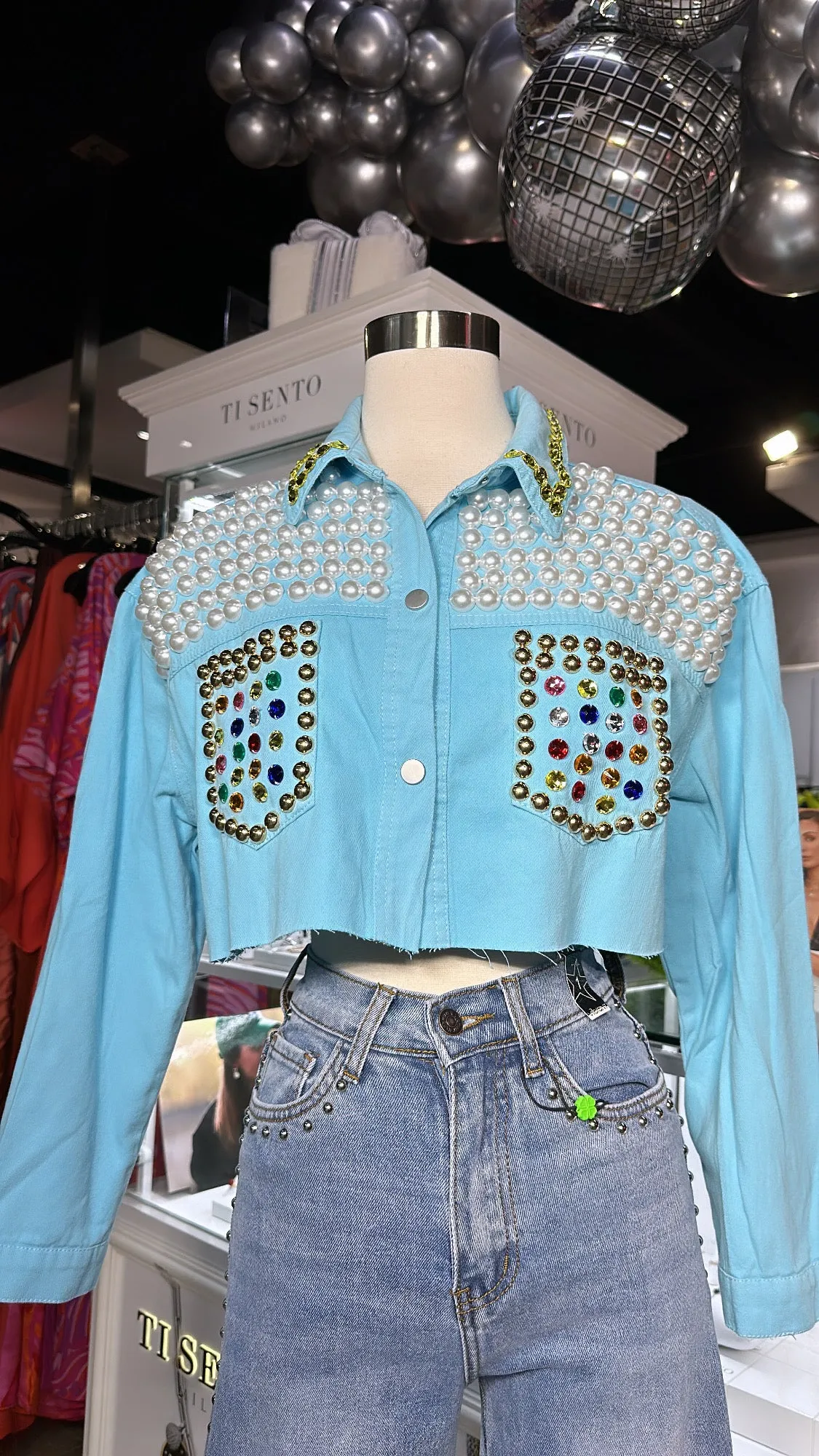 Baby Blue Pearl Jacket