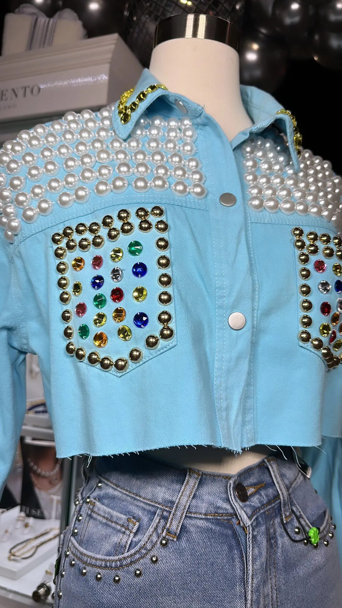 Baby Blue Pearl Jacket