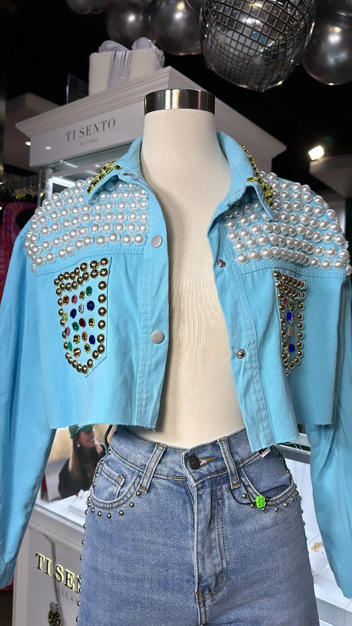 Baby Blue Pearl Jacket