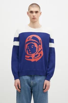 Billionaire Boys Club cashmere blend jumper Astro Knitted Crewneck navy blue color B24325