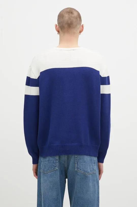 Billionaire Boys Club cashmere blend jumper Astro Knitted Crewneck navy blue color B24325