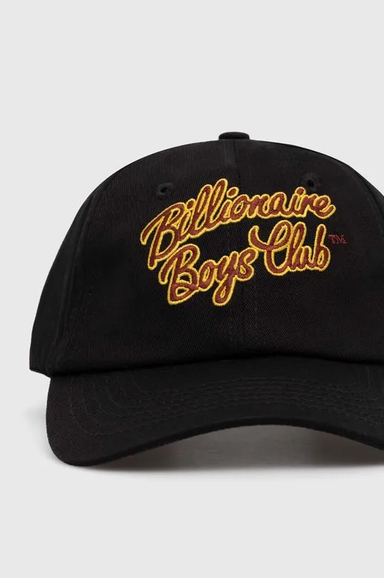 Billionaire Boys Club cotton baseball cap Script Logo Embroidered black color B24144