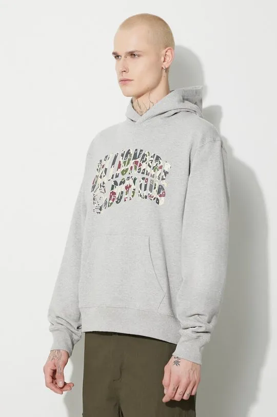 Billionaire Boys Club cotton sweatshirt Duck Camo Arch Logo Popover men's gray color B23432