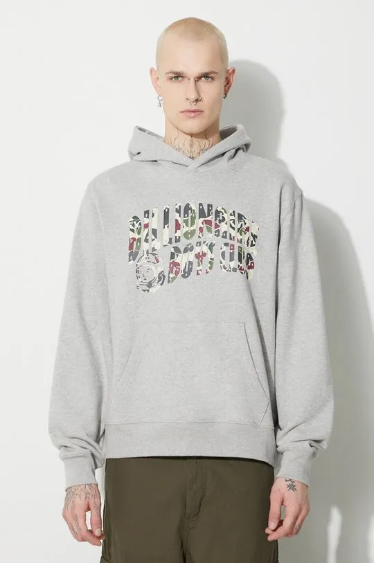 Billionaire Boys Club cotton sweatshirt Duck Camo Arch Logo Popover men's gray color B23432