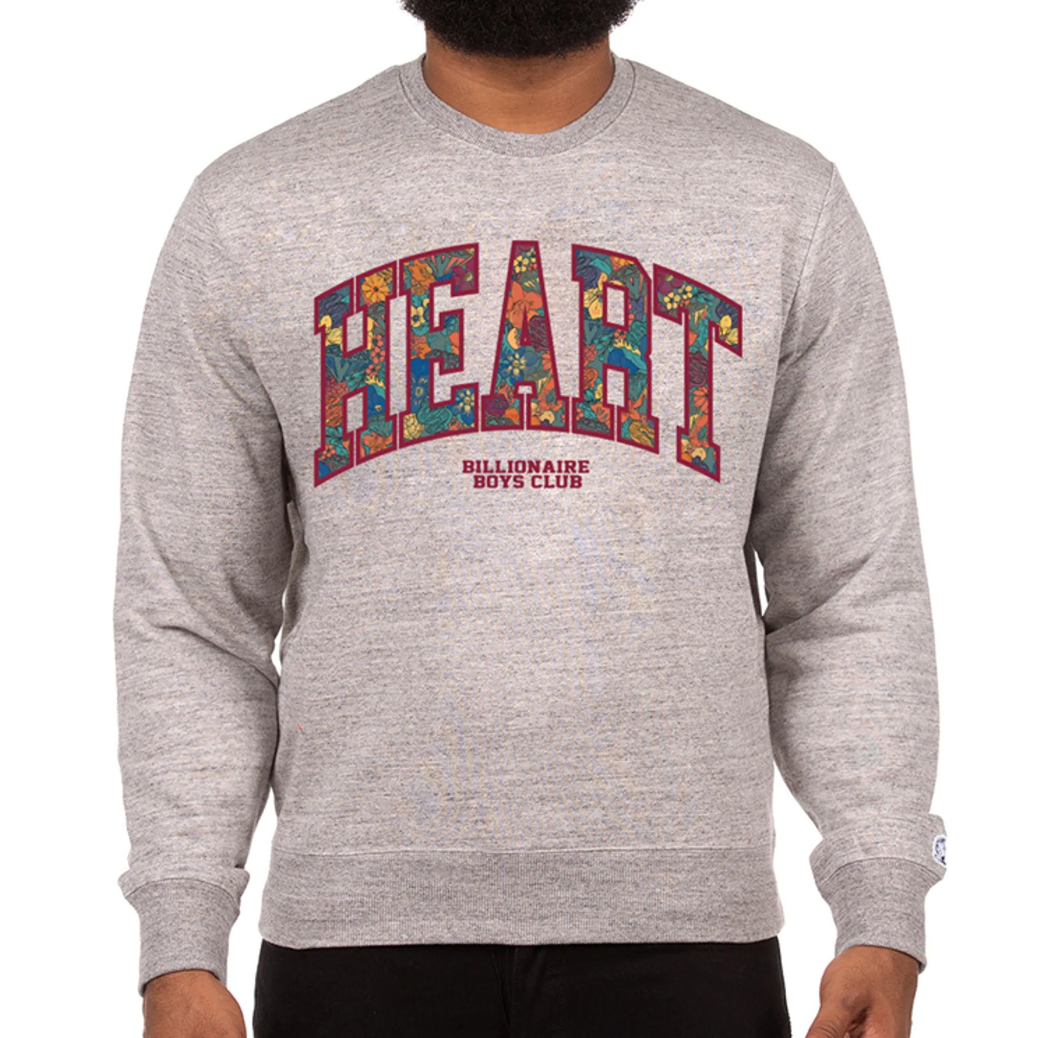 Billionaire Boys Club Heart Crewneck (Grey)