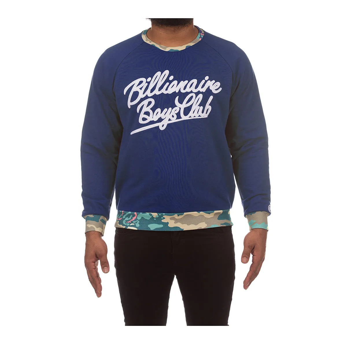 Billionaire Boys Club Mens Formation Sweatshirt 7302-310 Blue Depths