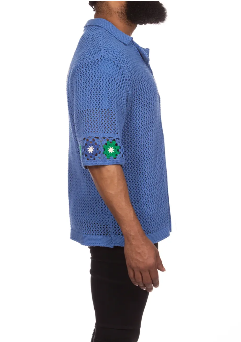 Billionaire Boys Club Stratosphere SS Knit (Brilliant Blue)