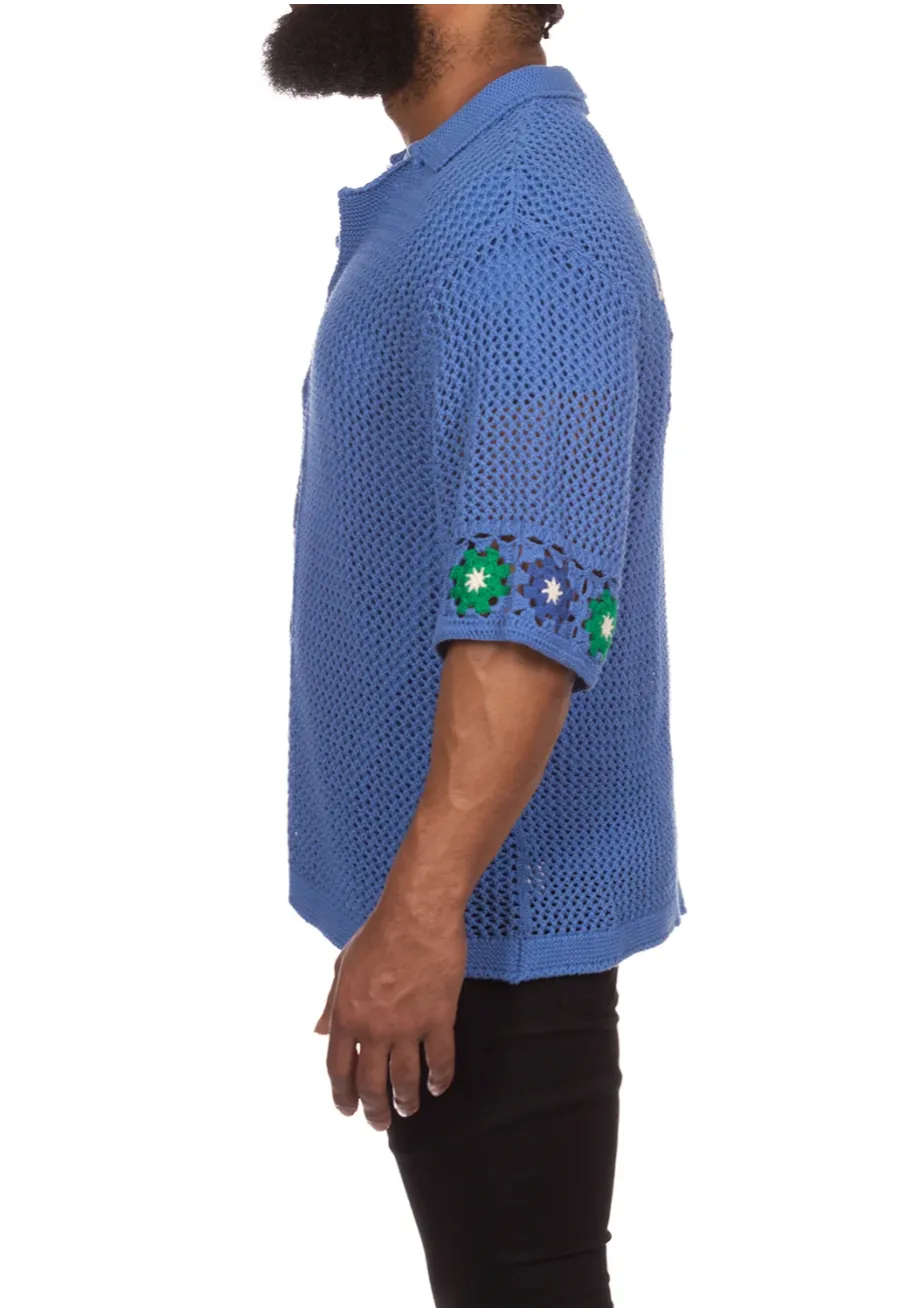 Billionaire Boys Club Stratosphere SS Knit (Brilliant Blue)