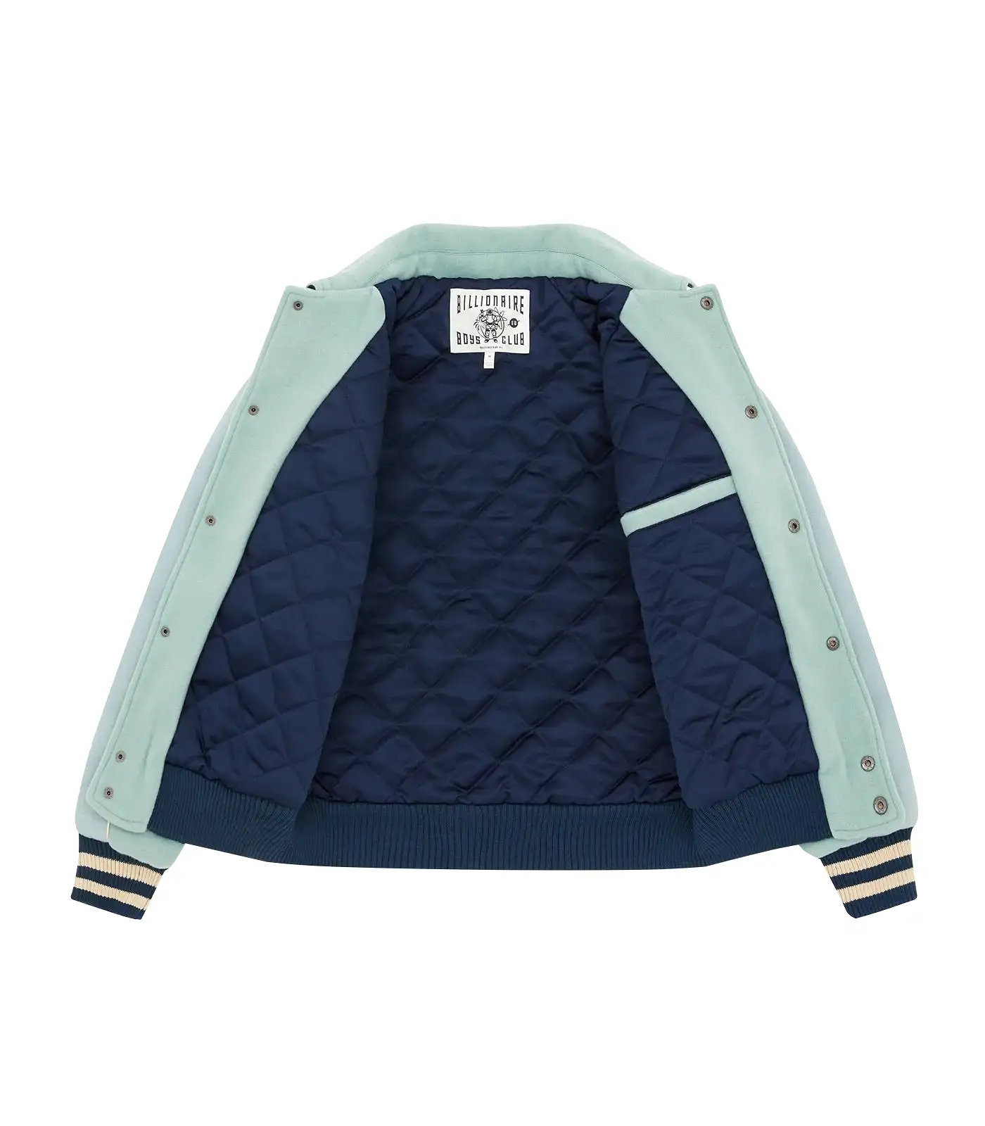 BILLIONAIRE BOYS CLUB VARSITY JACKET TEAL