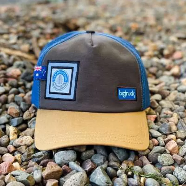 Blue Mountains Running Co Branded Big Truck Pioneer Mesh Cap