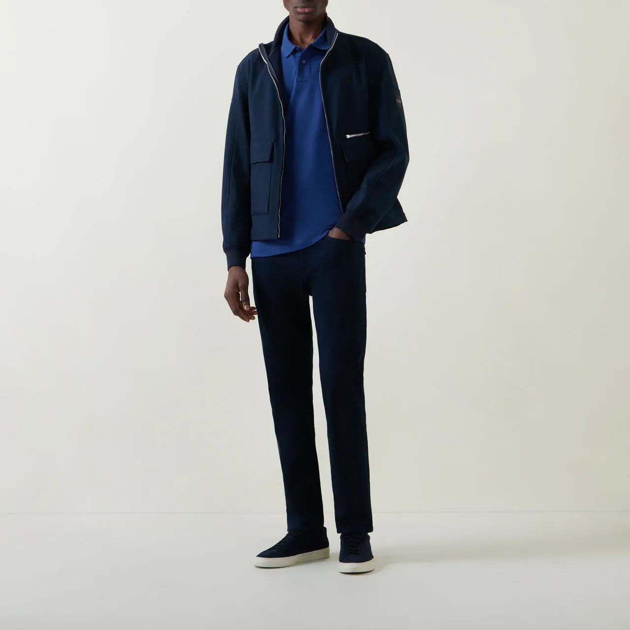 BOSS Delaware5 Slim-Fit Trousers - Navy