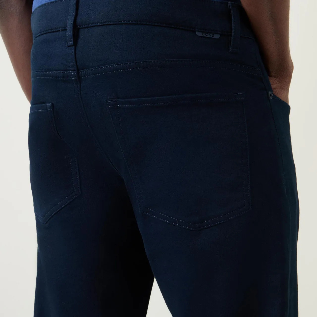 BOSS Delaware5 Slim-Fit Trousers - Navy