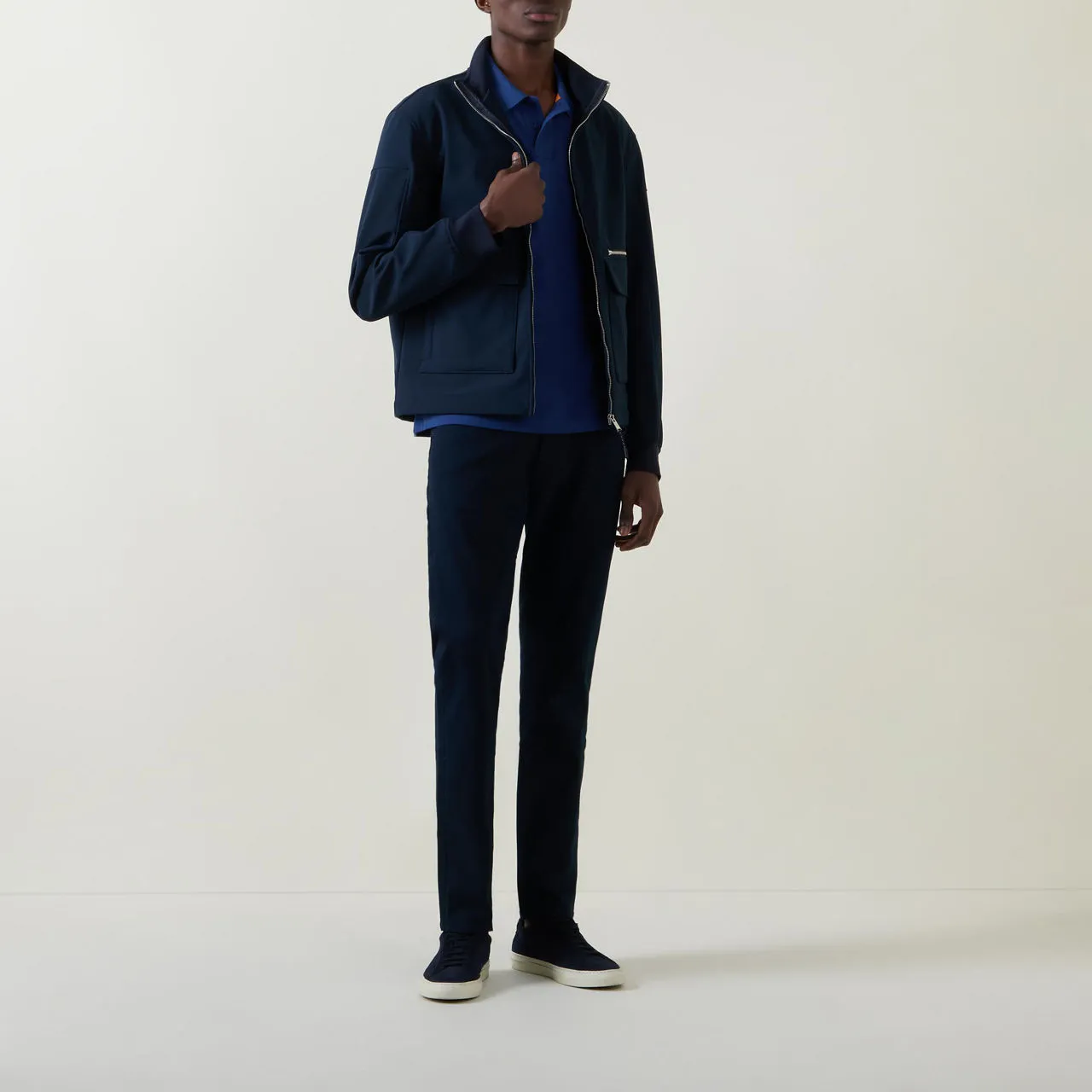 BOSS Delaware5 Slim-Fit Trousers - Navy