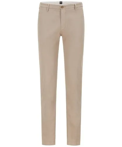 BOSS Huge Boss Beige Slim Fit Rice Trousers | Jules B