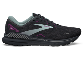 Brooks Adrenaline GTS 23 (B Width) - Black/Light Blue/Purple (Womens)