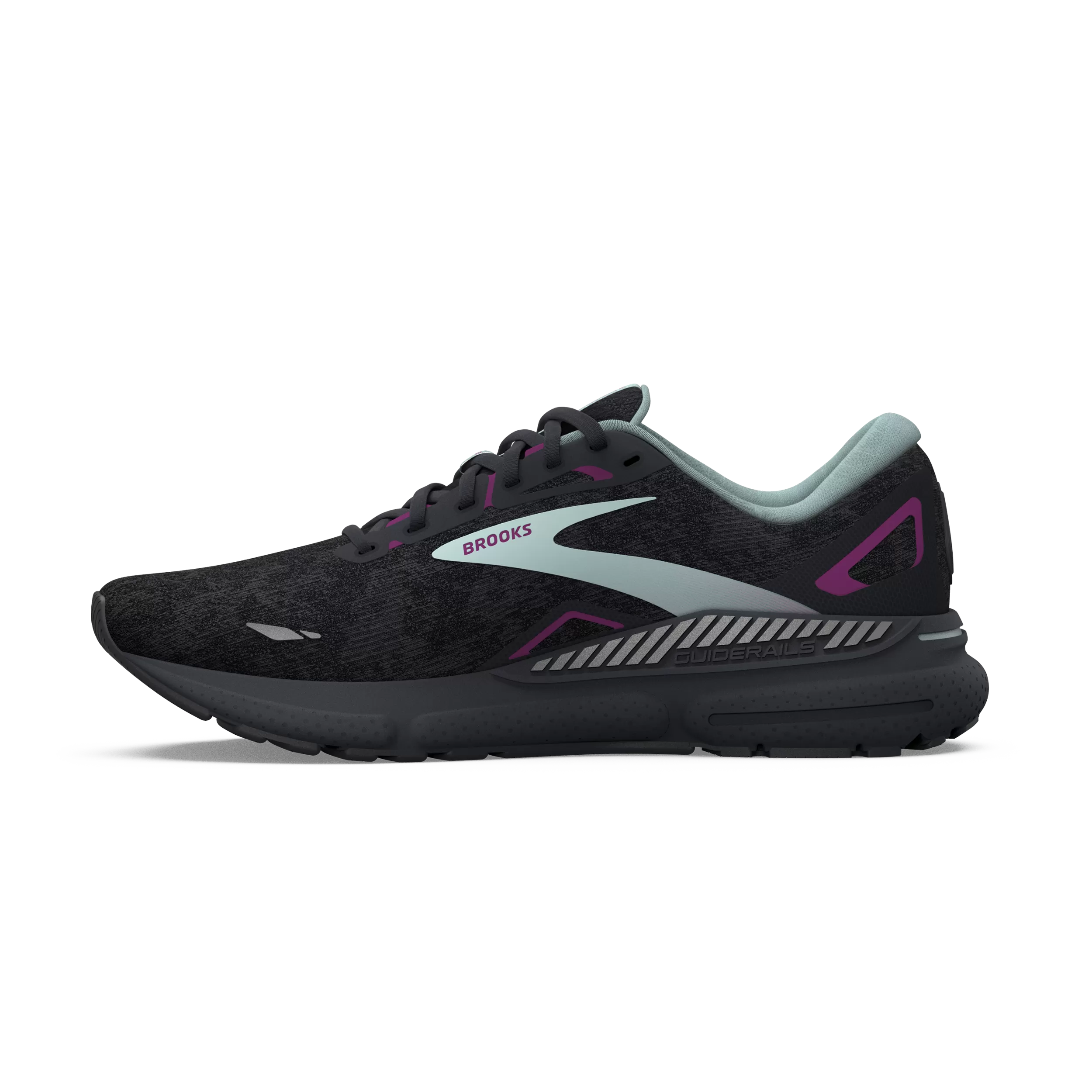 Brooks Adrenaline GTS 23 (B Width) - Black/Light Blue/Purple (Womens)