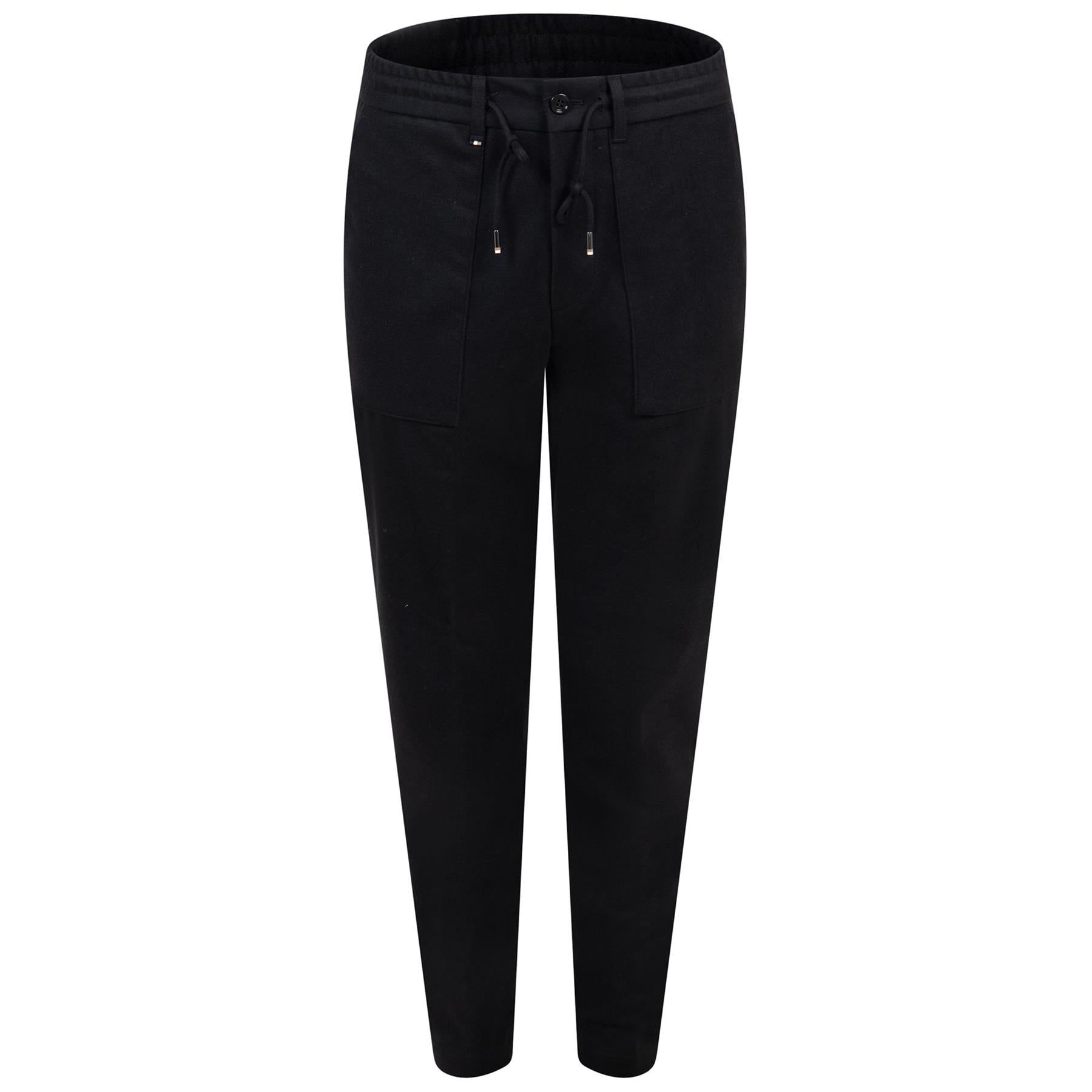 C-Perin-234 Cotton Relaxed Fit Trousers Black - W23