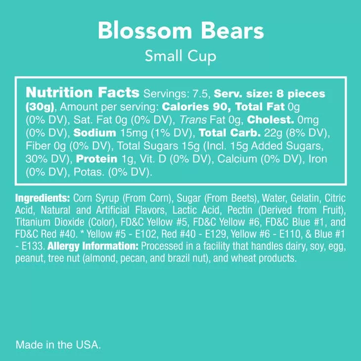 Candy Club Blossom Bears Gummy Candy