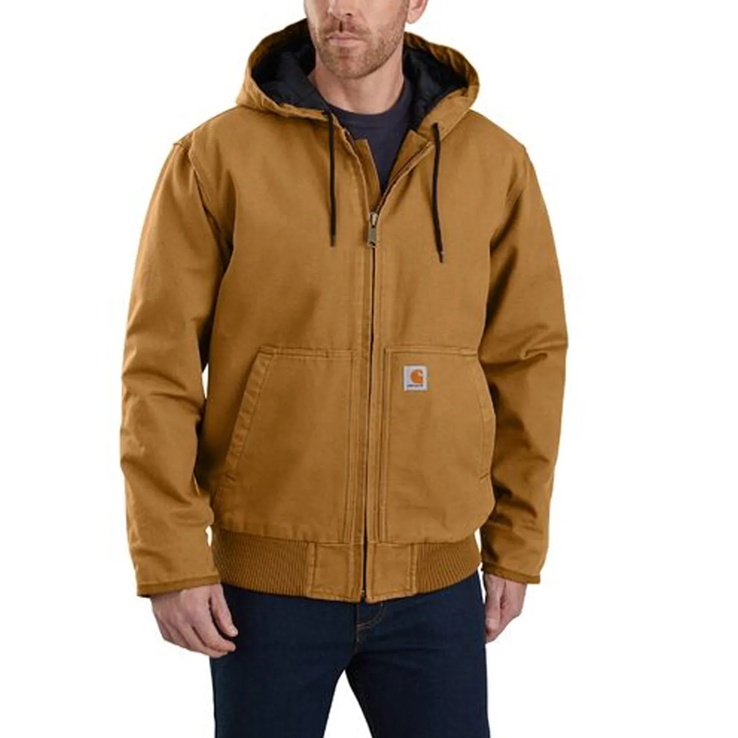 Carhartt Men's Loose Fit Washed Duck Insulated Active Jac-3 Jacket