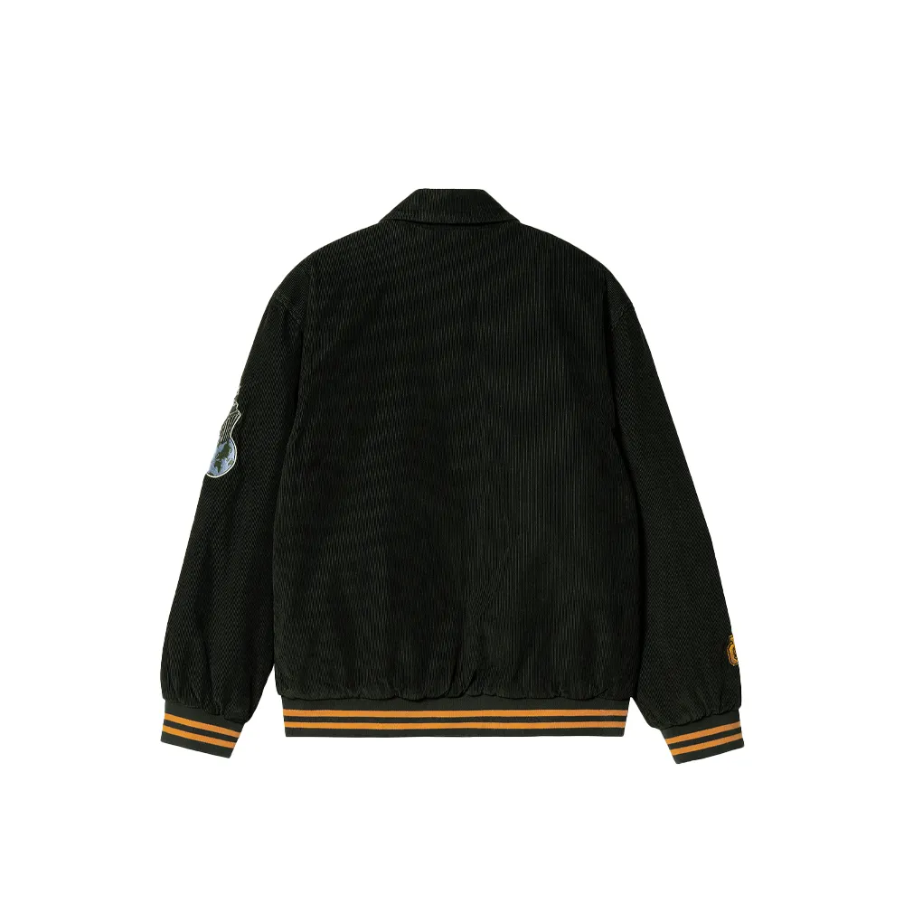 Carhartt Wip Letterman Jacket Dark Cedar / Ochre I030819-10