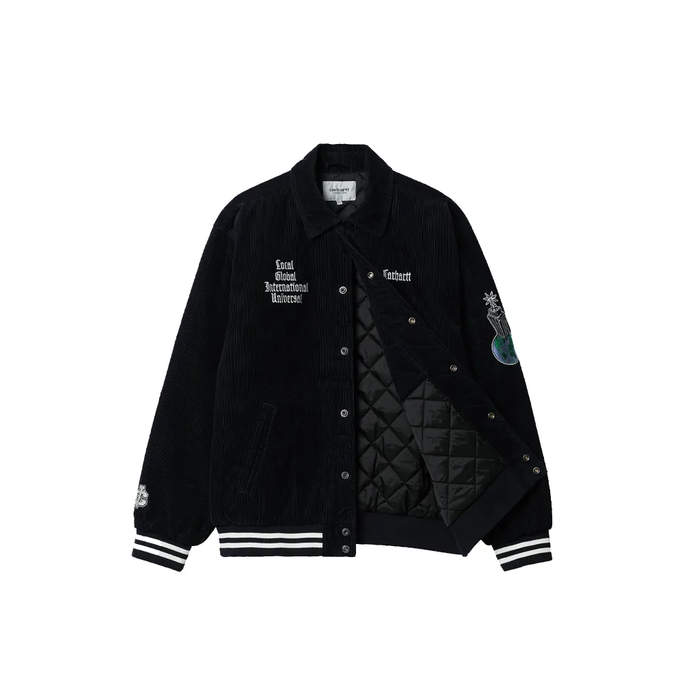 Carhartt Wip Letterman Jacket Dark Navy / Wax I030819-3