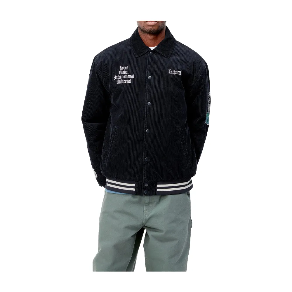 Carhartt Wip Letterman Jacket Dark Navy / Wax I030819-3