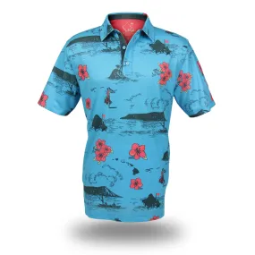 Classic Island Blue Skies - OGA Men's Polo - Sky Blue