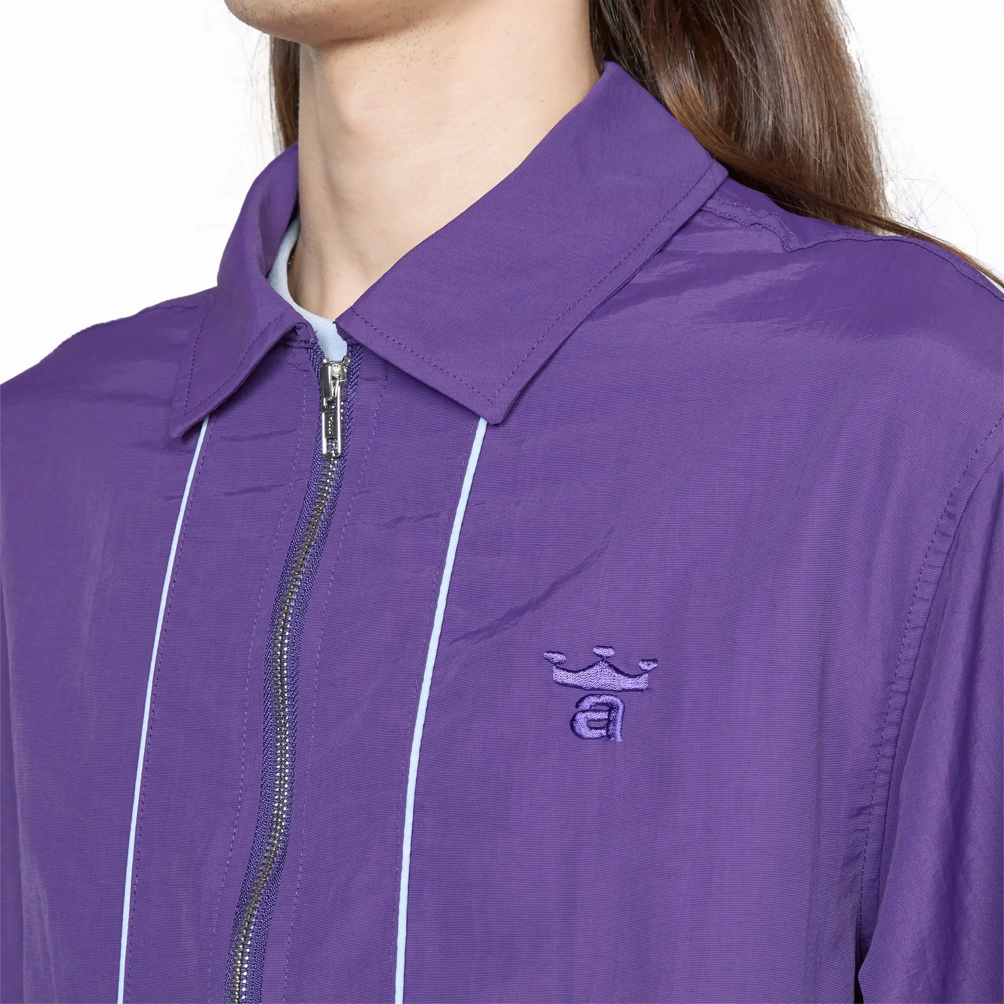 Classic Logo Coaches Jacket Purple