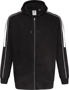 D555 Southwick Couture Zip Through Hoodie - Black