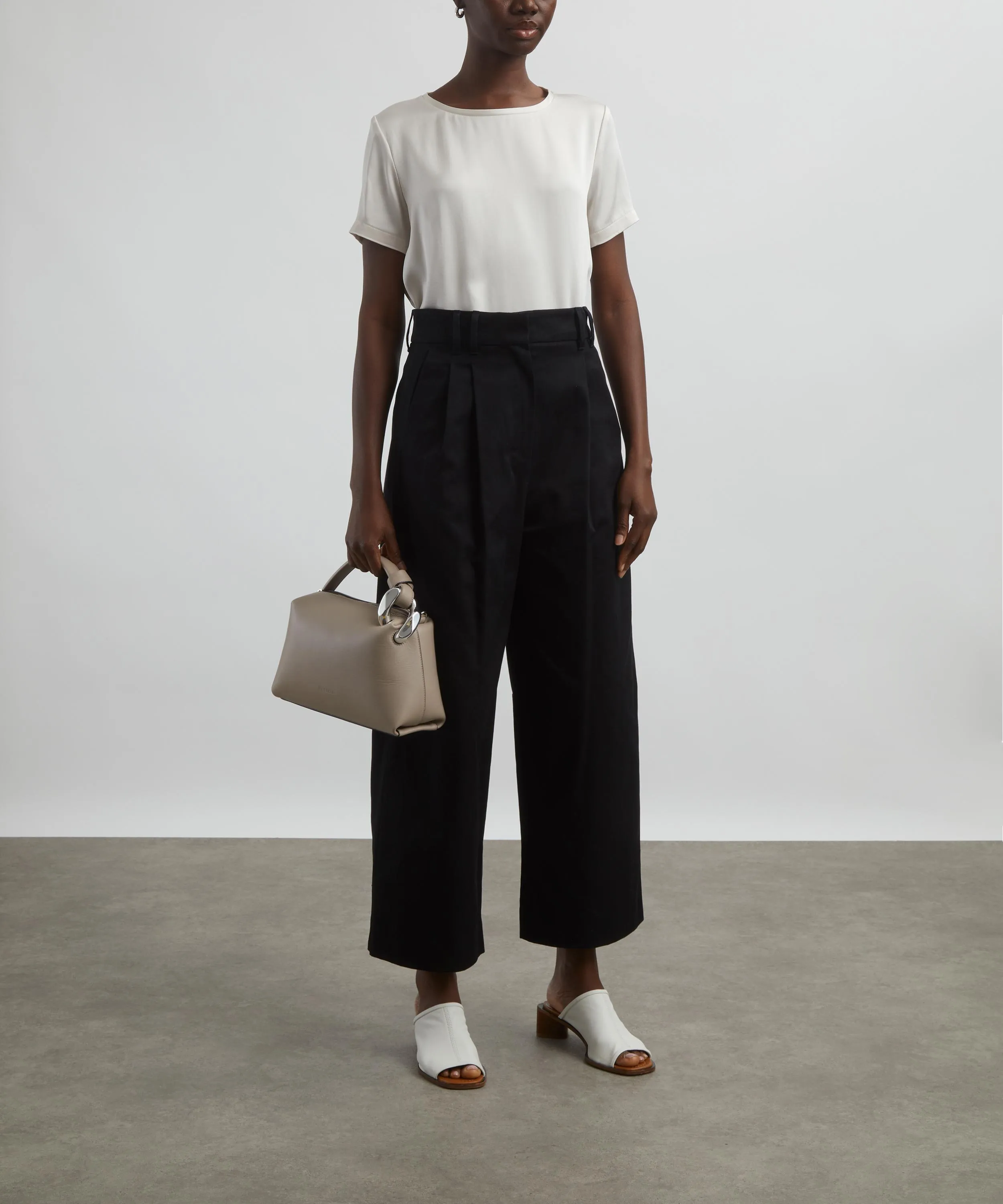 Dina Gabardine Wide-Fit Trousers