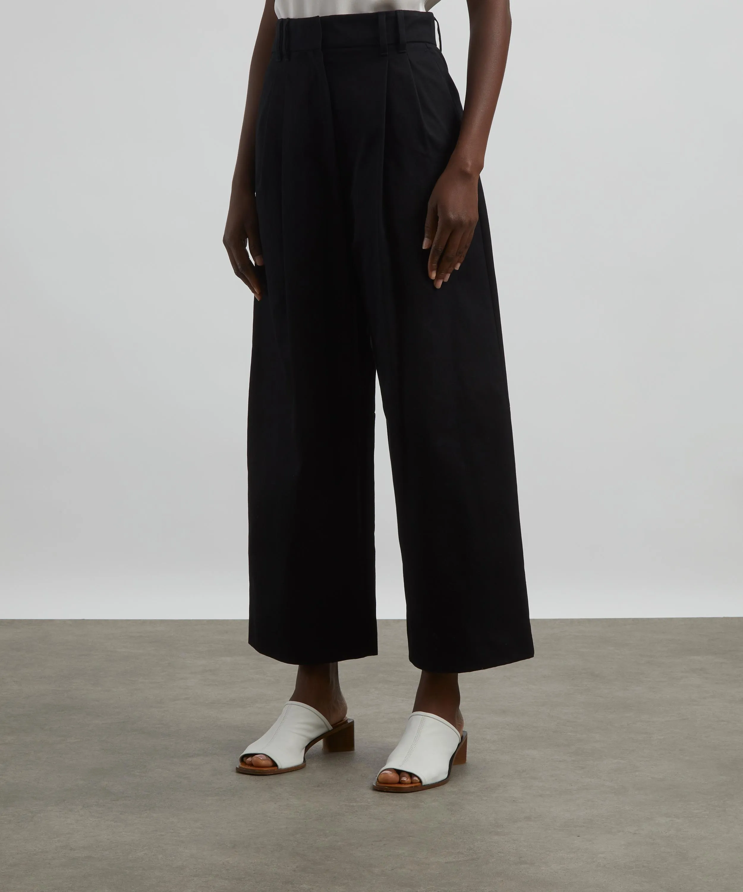 Dina Gabardine Wide-Fit Trousers