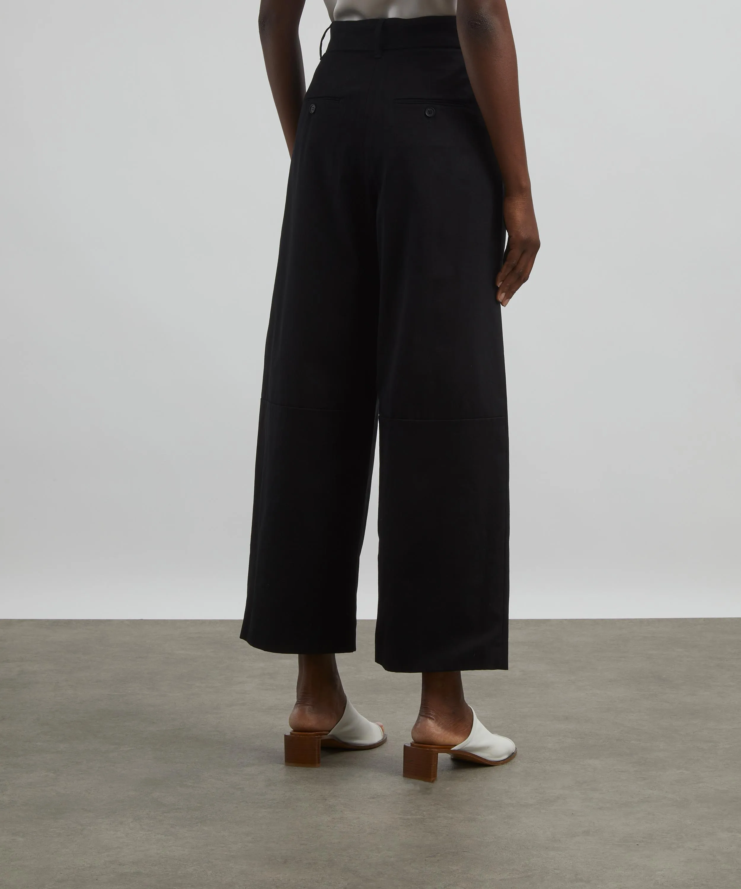 Dina Gabardine Wide-Fit Trousers