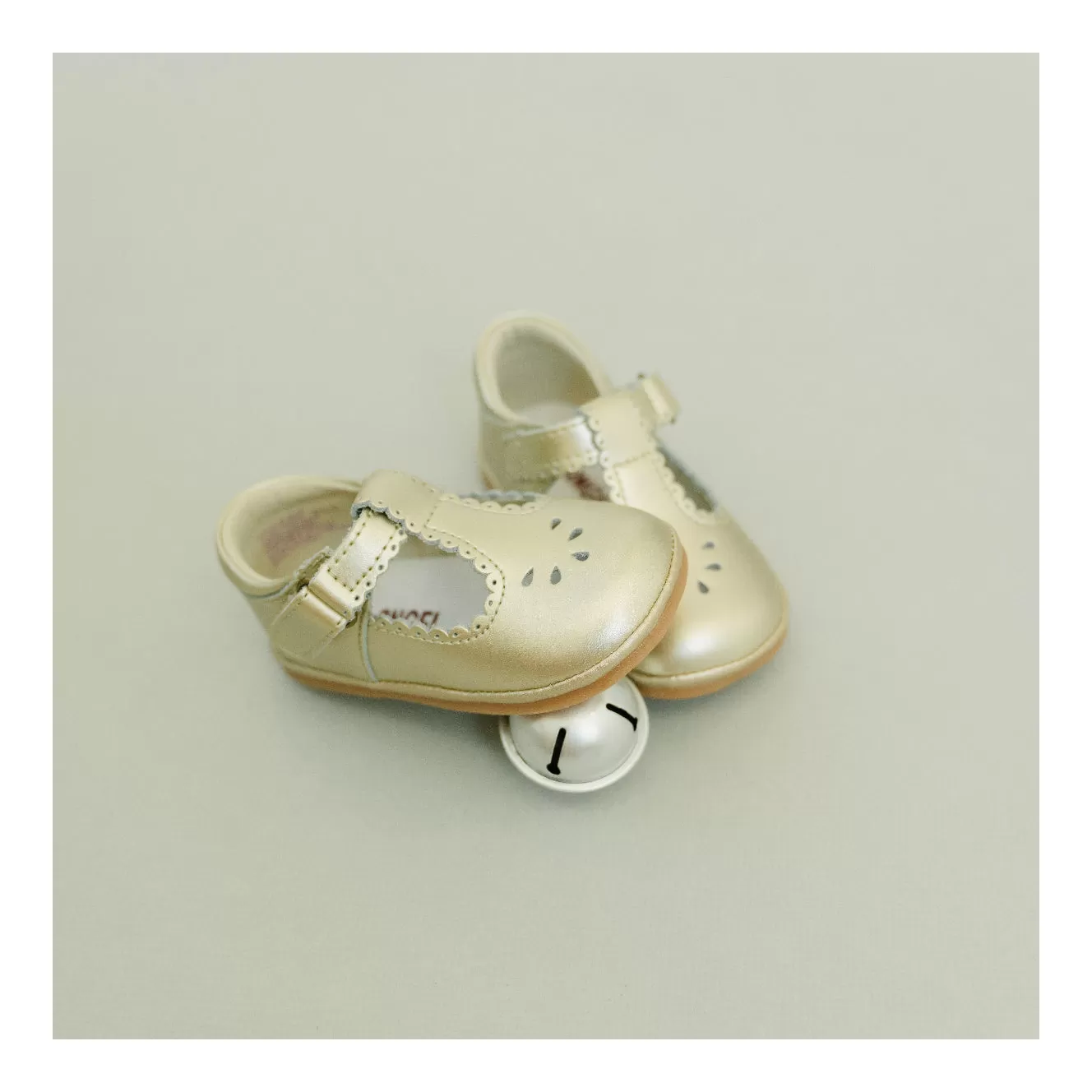 Dottie Scalloped T-Strap Mary Jane (Baby)