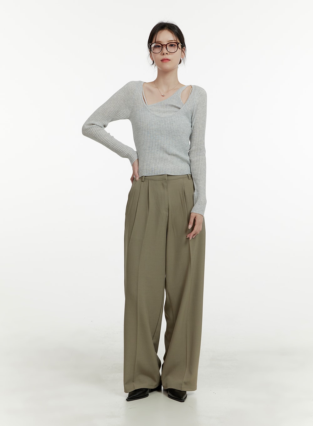 Elegant Tailored Trousers OA405